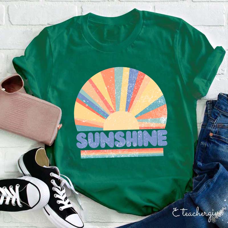 Sunshine Rainbow Teacher T-Shirt