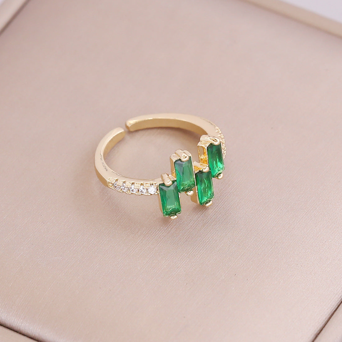 Women Metal Bowknot Copper Electroplating Rings