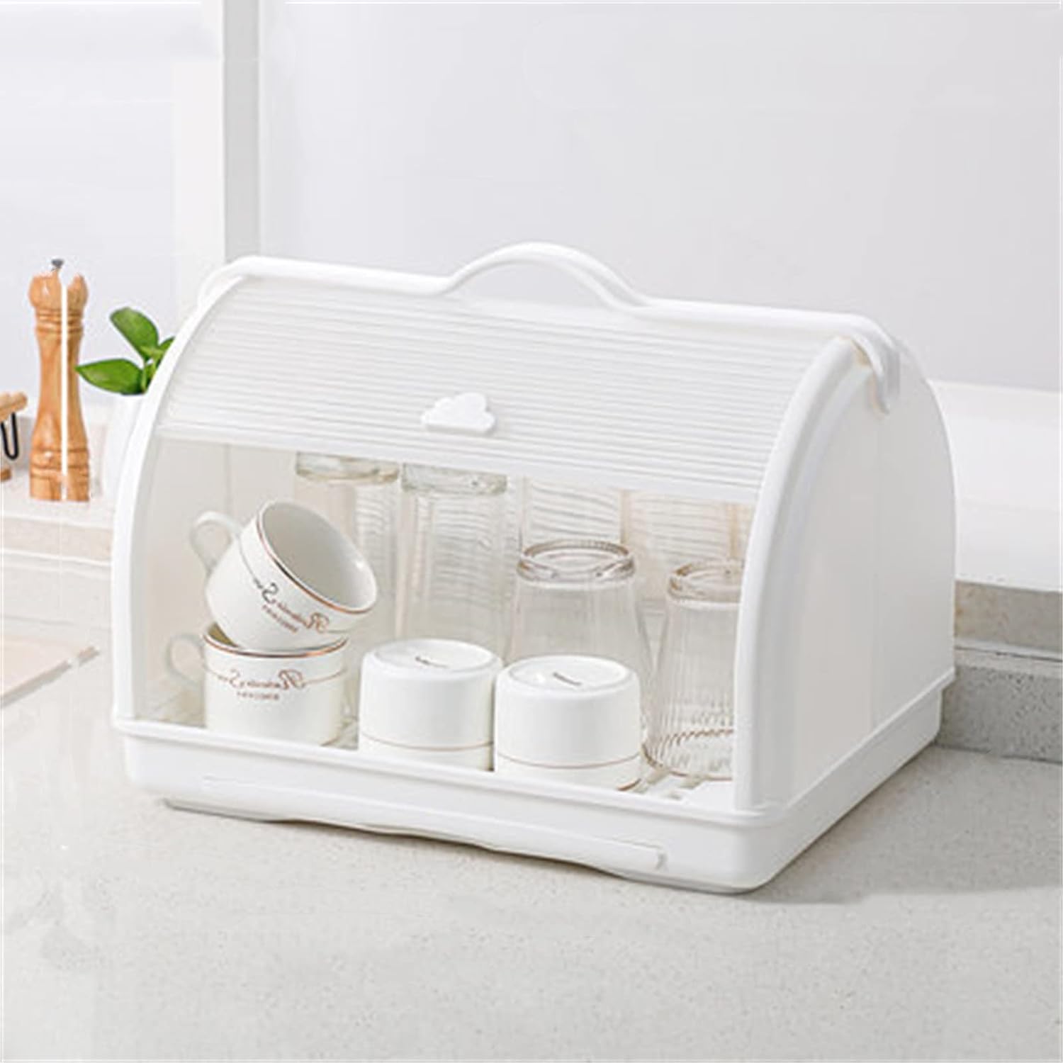 Dish Drying Rack Kitchen Tableware Drain Rack Dishes Tableware Storage Box Countertop Household Cupboard Rack