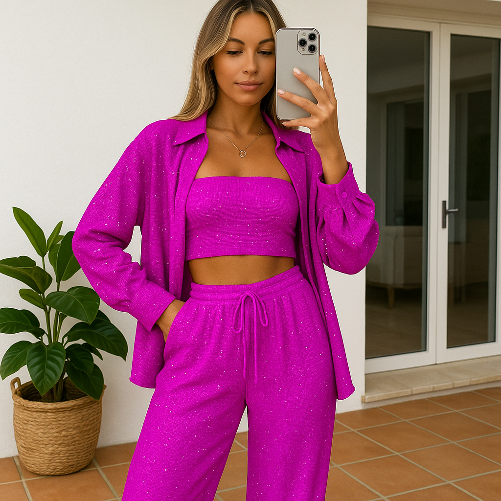 Sequin Three Piece Set