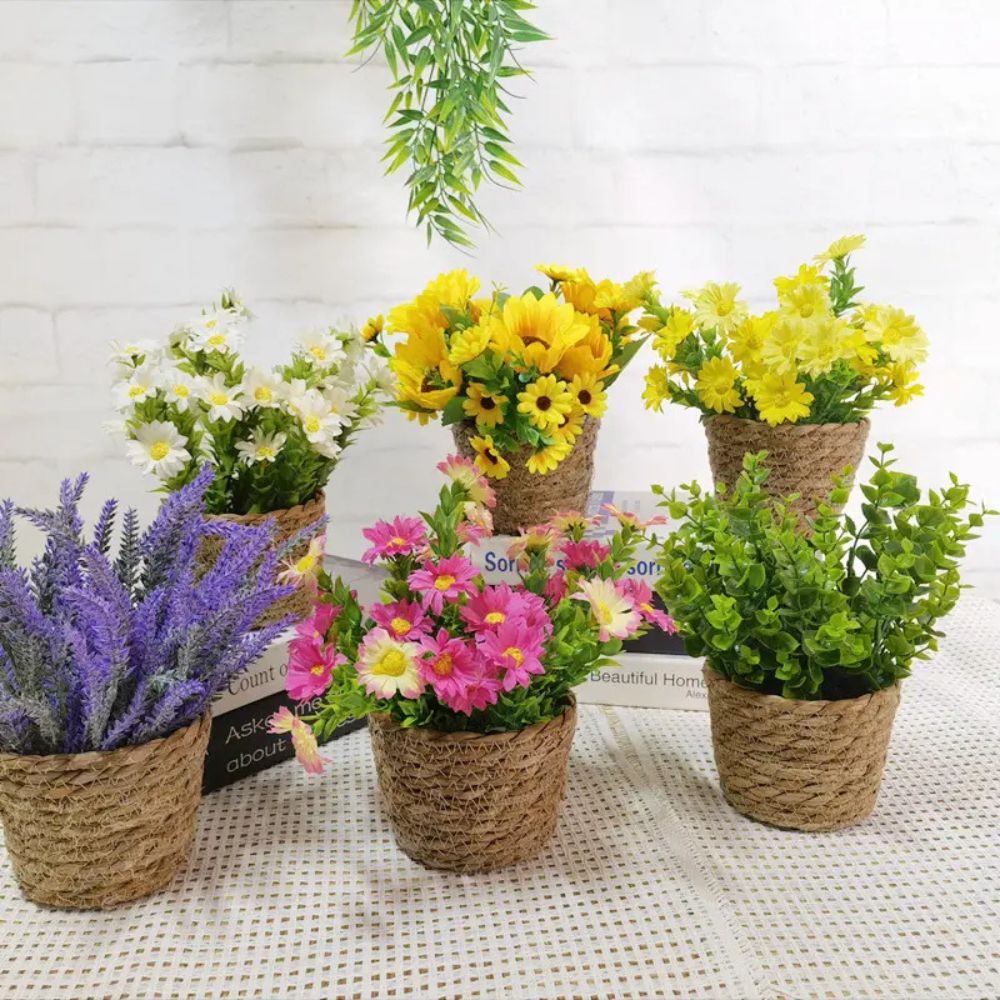 Bloom Ease Mini Artificial Potted Plant