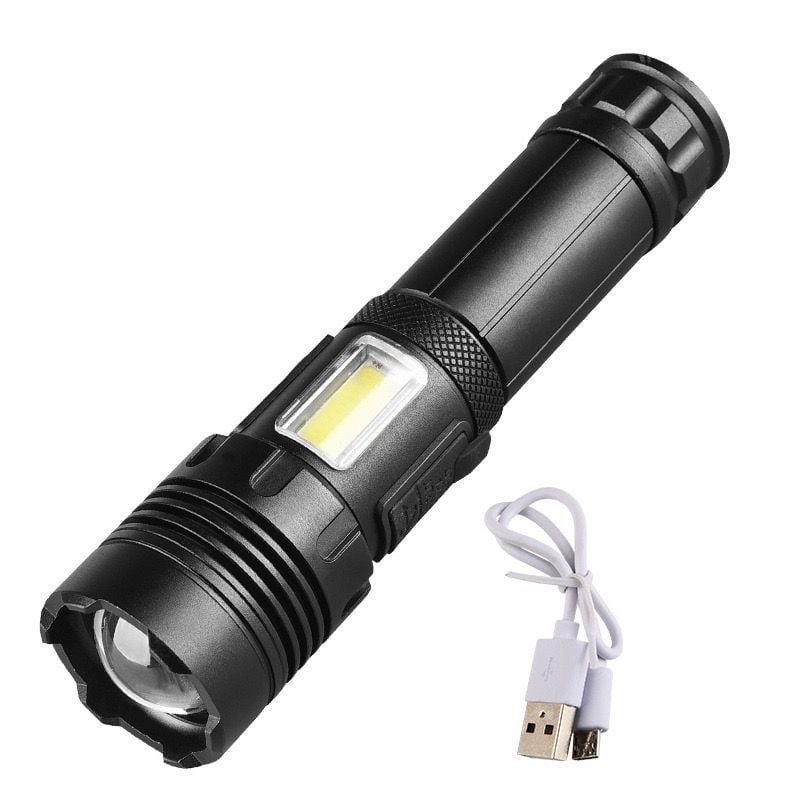 🔥🔥LED Rechargeable Tactical Laser Flashlight Super Bright