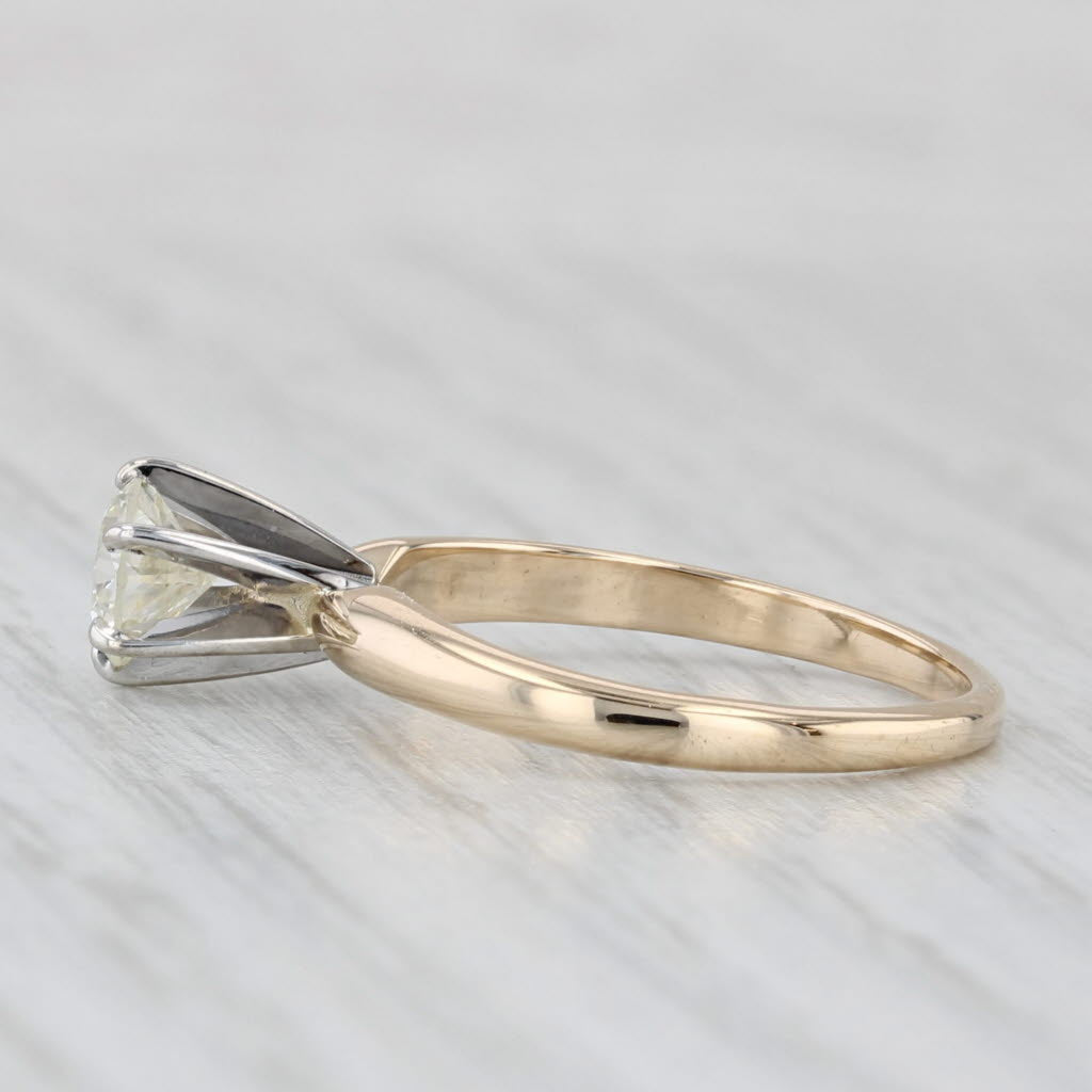 0.48ct Round Diamond Solitaire Engagement Ring 14k Yellow White Gold Size 5