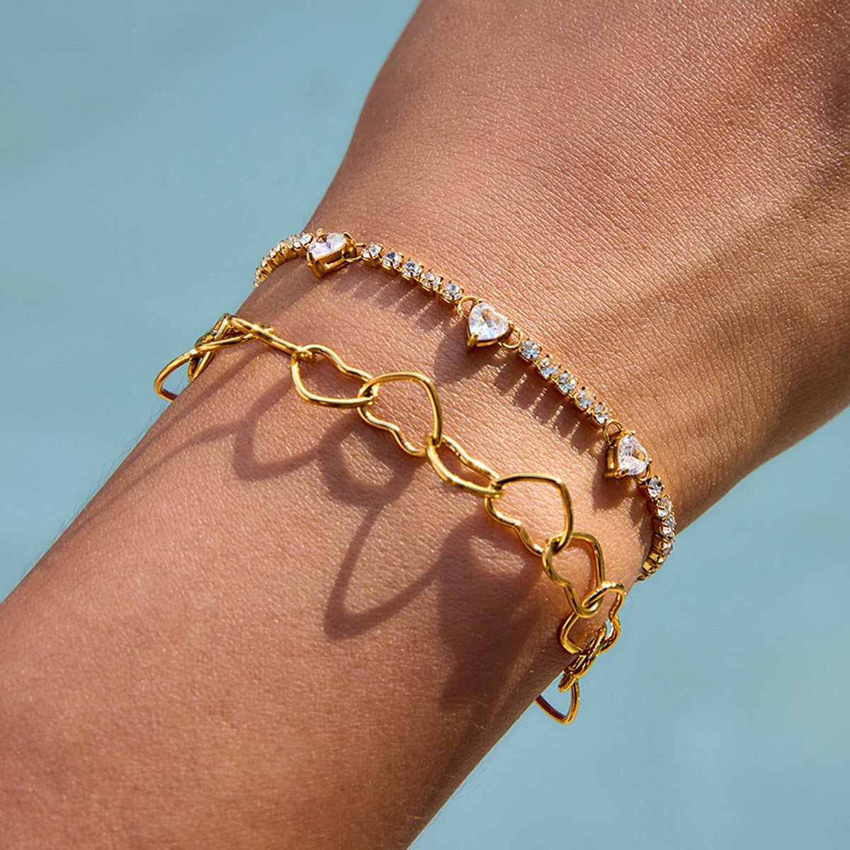 Love Stainless Steel Zircon Bracelet Jewelry Women'S Hot Sale