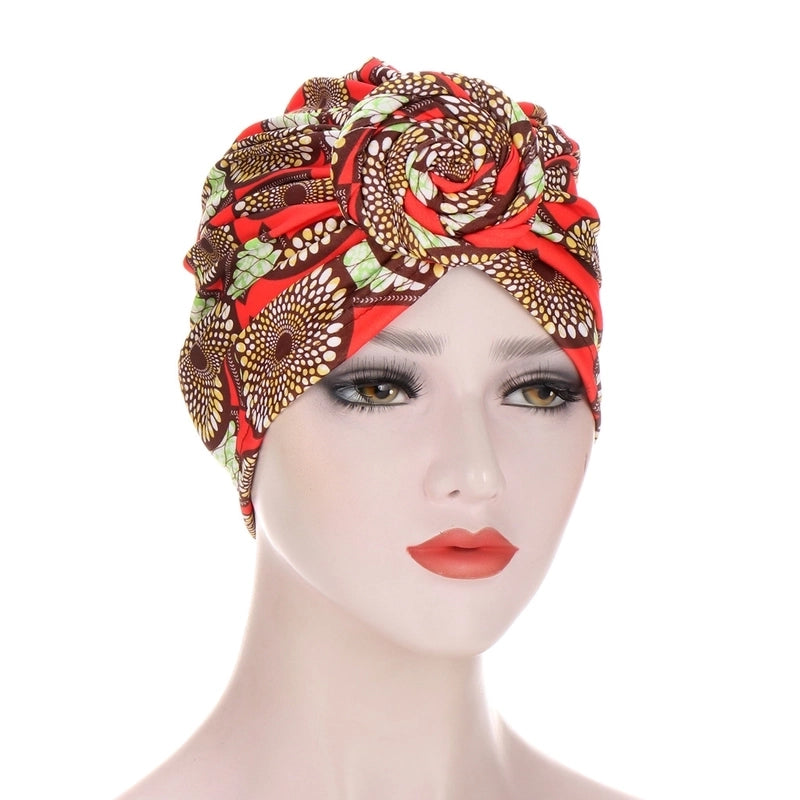 Spiral Turban Multicolor Cap