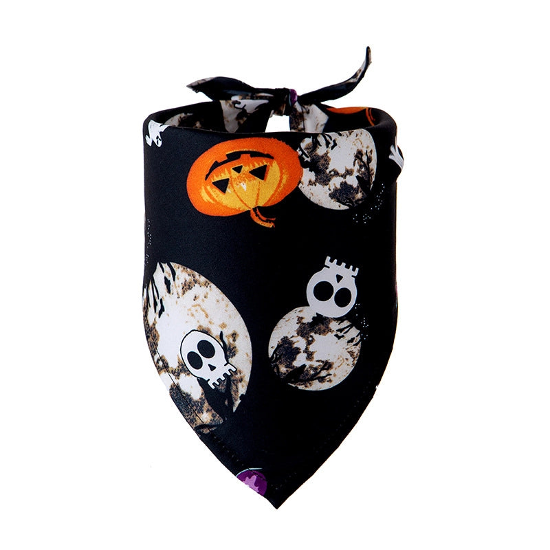 Casual Polyester Halloween Color Block Pet Scarf