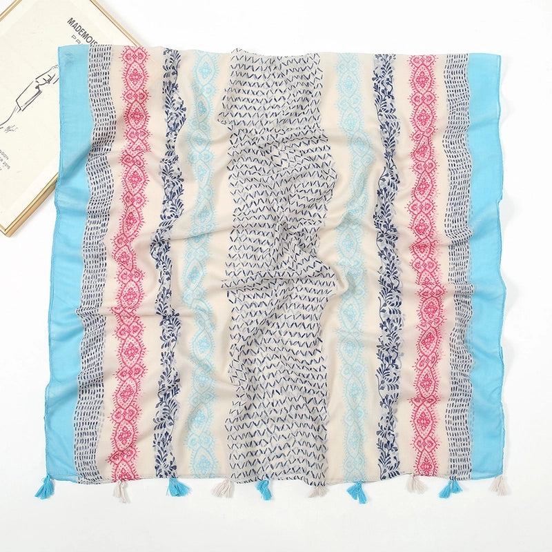 Unisex Vacation Sweet Geometric Polyester Scarf