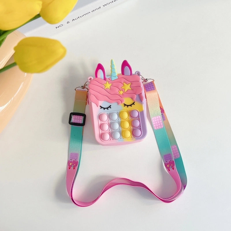 Cute Silicone Squeeze Bubble Toy Stress Relief Sensory Toy Bag