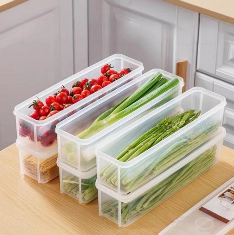 Minimalist Transparent Plastic Storage Box