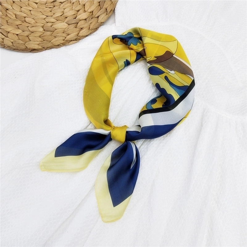 70 Small Square Scarf Silk Scarf Women Summer Neck Scarf Neck Protector Thin Scarf