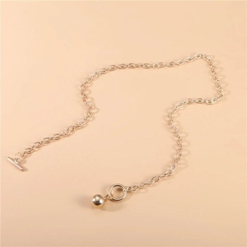 Romantic Minimalist Letter Moon Butterfly Alloy Acrylic Artificial Pearls Artificial Diamond Gold Plated Silver Plated Plating Inlay Necklace