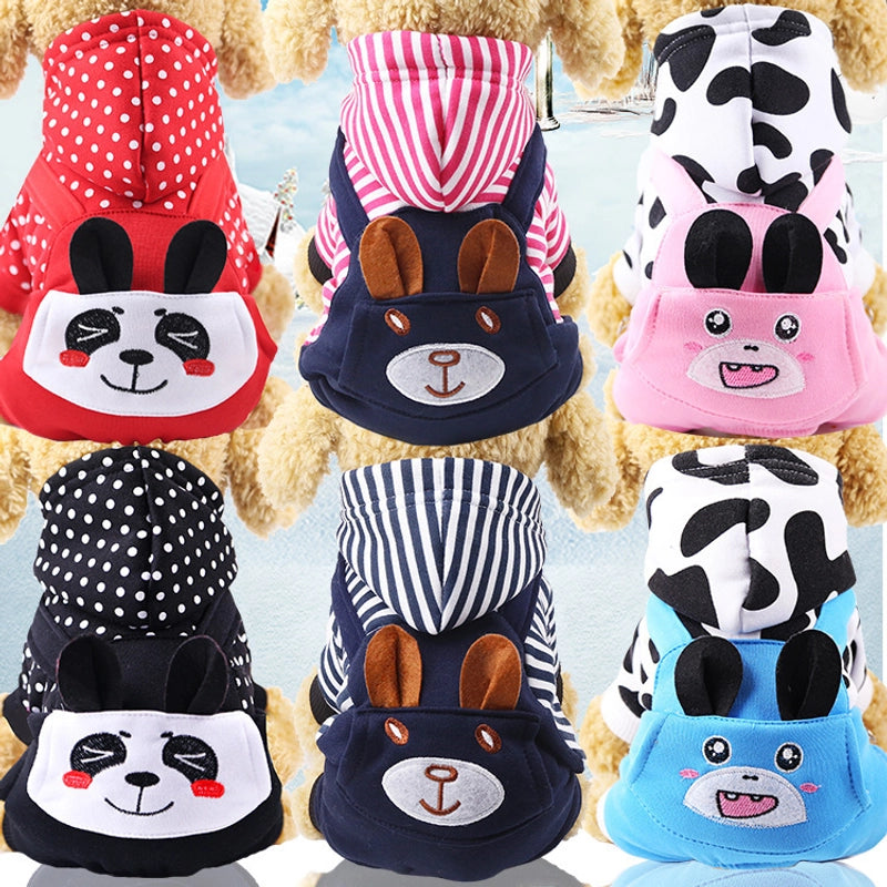 Four Leg Transformation Warm Pet Dog Cat Clothes Teddy Fadou Autumn And Winter Clothing Products Warm Thickened