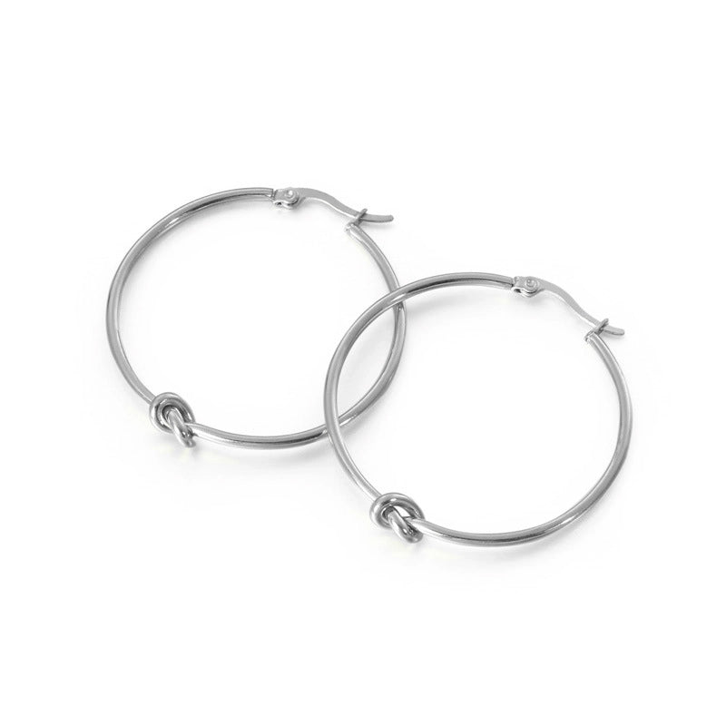 Fashion Geometric Plating Titanium Steel 18K Gold Plated Earrings