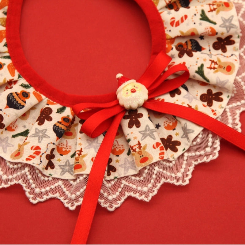 Cute Christmas Santa Claus Snowman Pet Accessories