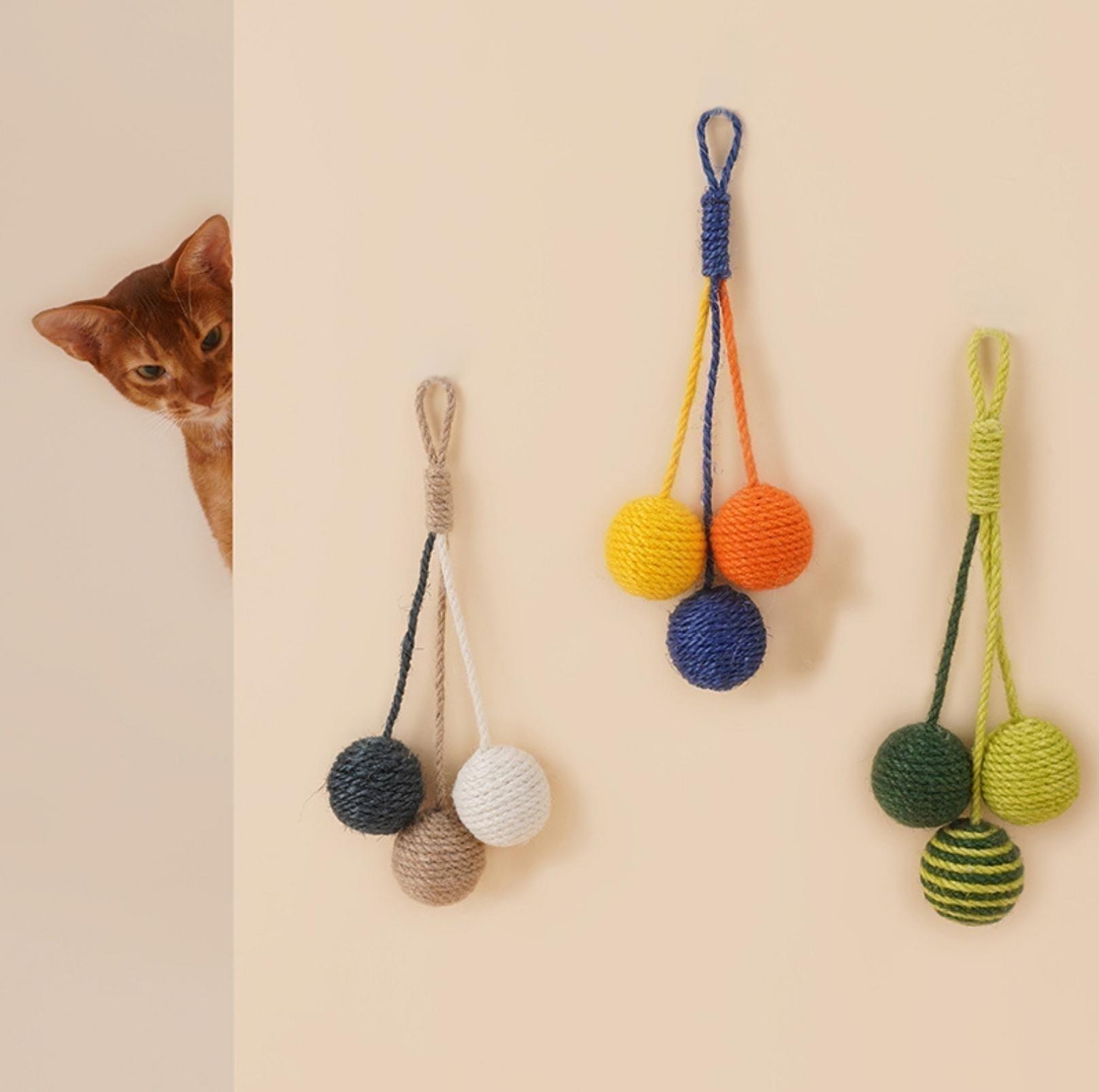 Sisal Rope Balls Cat Toys Set