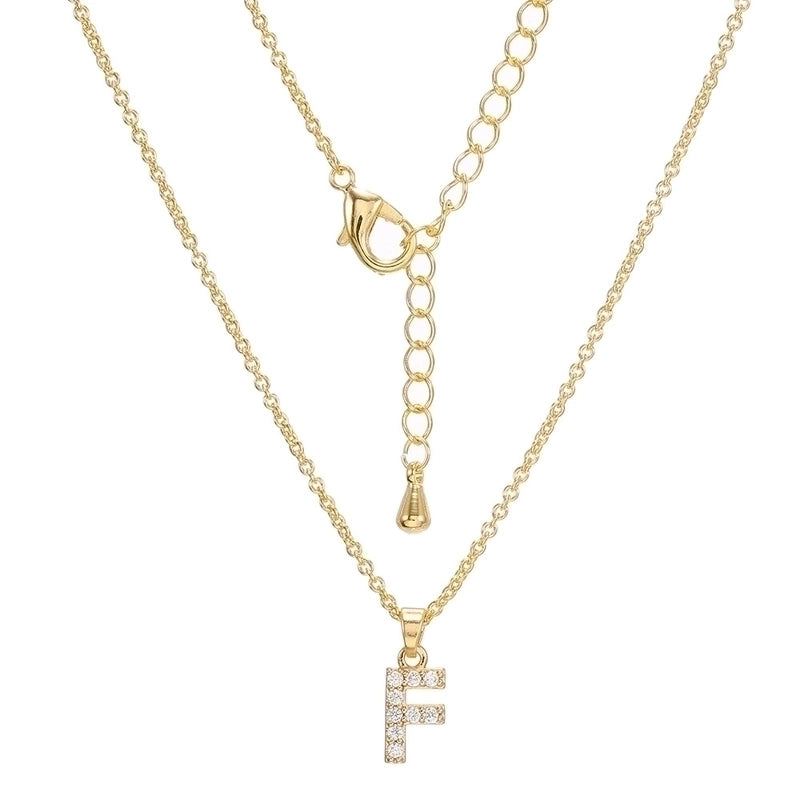 Brass Cable Chain Letter Necklace