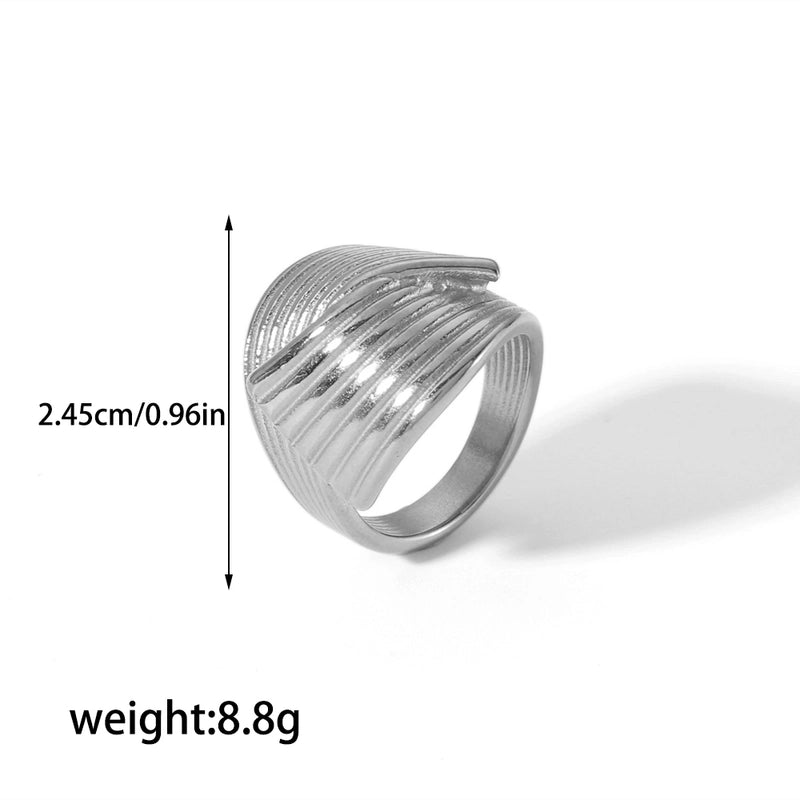 304 Stainless Steel 18K Gold Plated Retro Streetwear Plating Geometric Rings Earrings