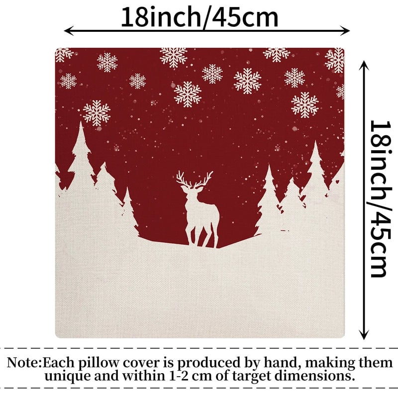 Fashion Letter Elk Polyester Pillow Cases