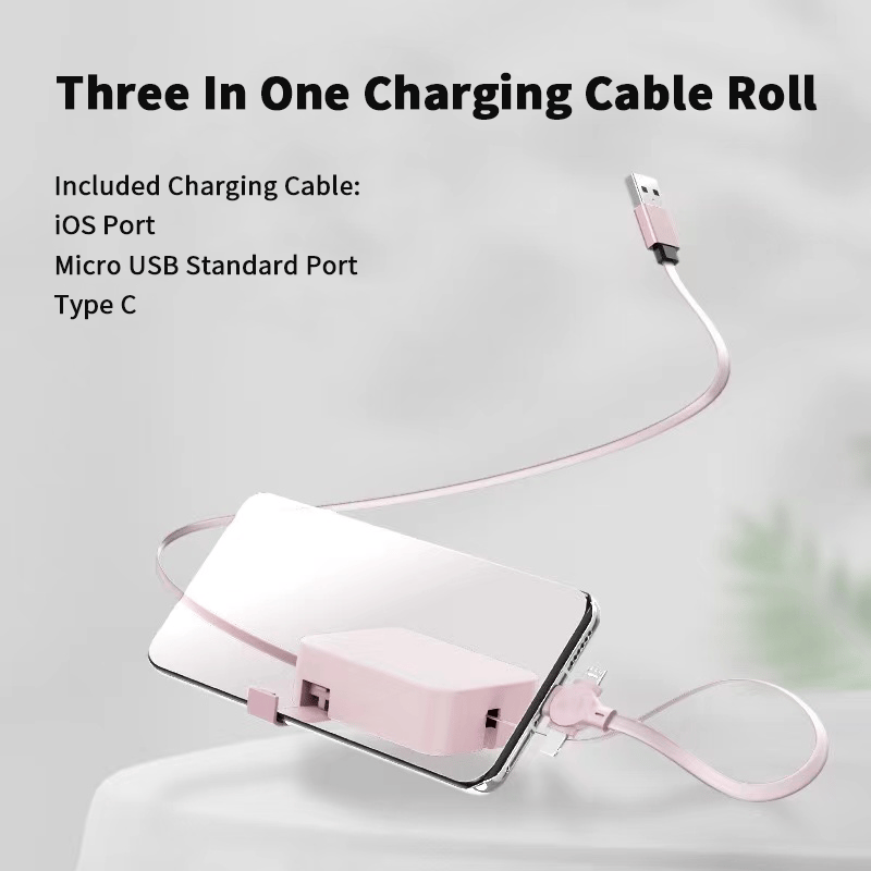 🔥Summer Hot Sale 48% OFF🔥Three In One Charging Cable Roll-Buy 3 Free Shipping