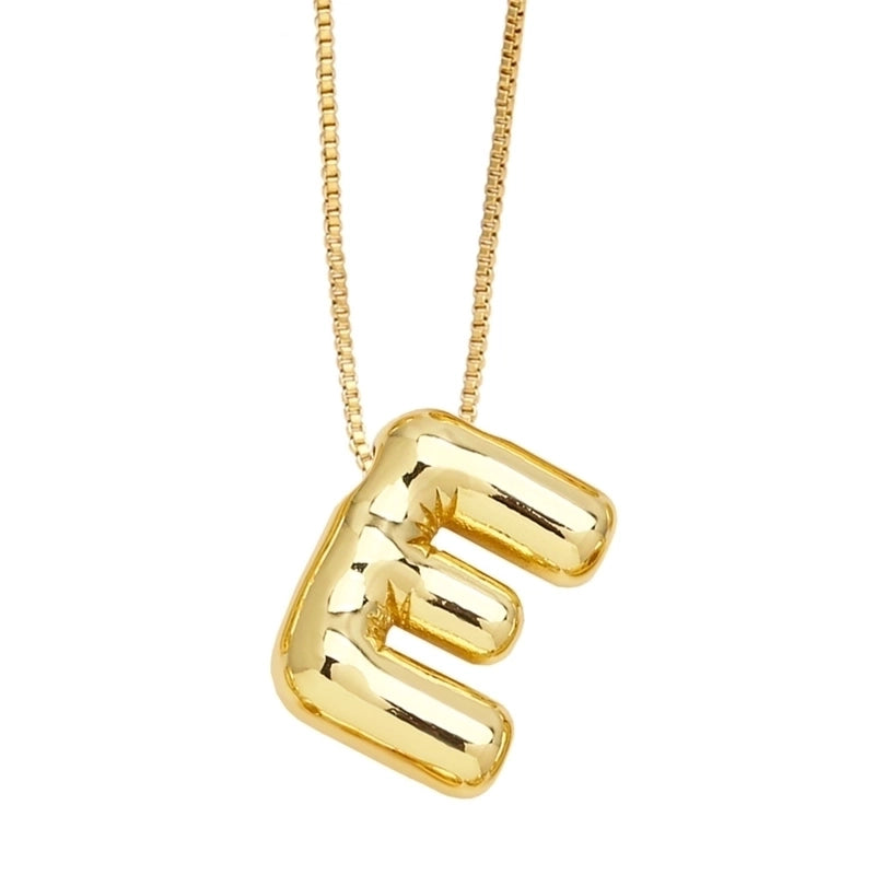 Minimalist Letter Copper Plating Pendant Necklace
