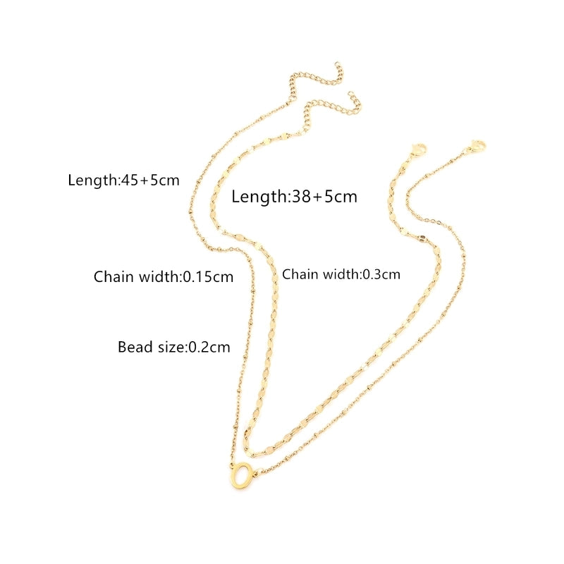 Casual Business Classic Style Letter 201 Stainless Steel 304 Stainless Steel Pendant Necklace