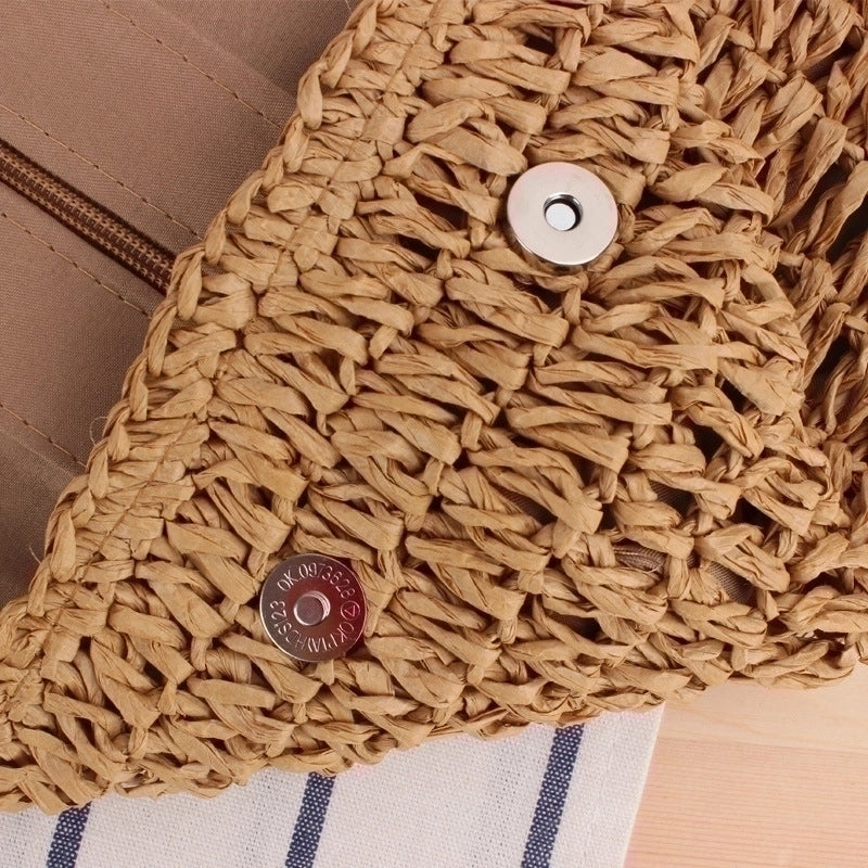 Women's Large All Seasons Straw Basic Straw Bag