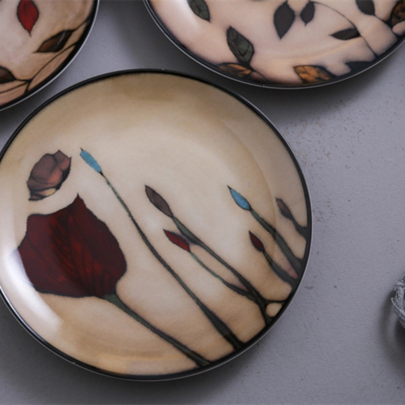 Classical Retro Color Block Porcelain 1 Piece