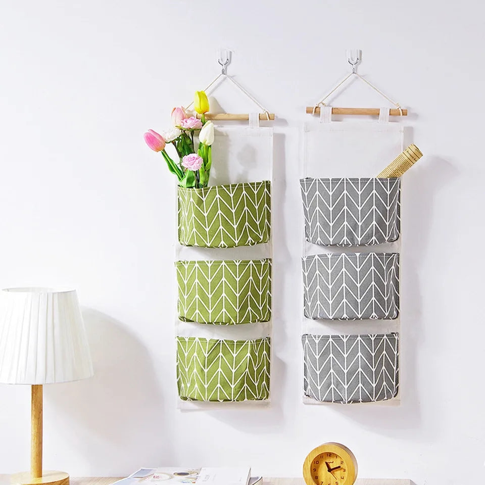 3X GRIDS WALL HANGING STORAGE ORGANIZER