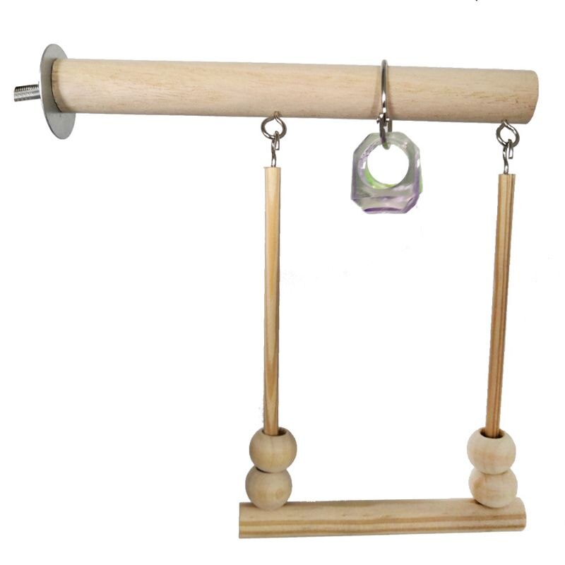Wooden Perch Stand For Birds