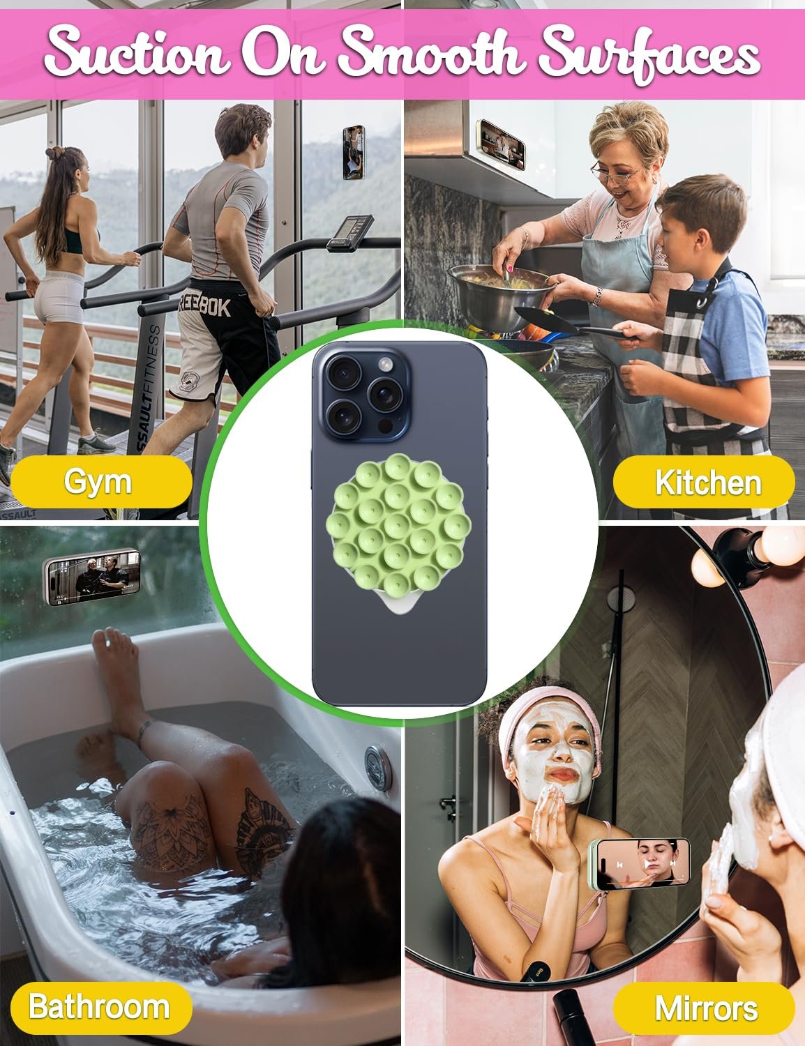 Silicone Suction Cup Phone Mount