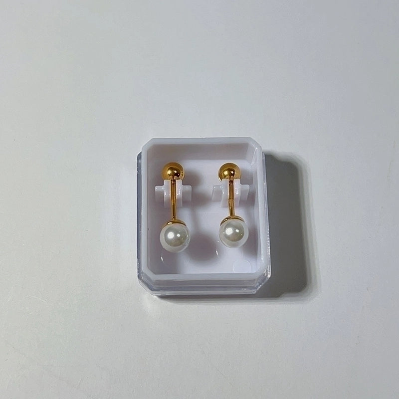 Sweet Animal/zodiac Heart Shape Facial Features/expressions Plating Smiley Face Titanium Steel Earrings