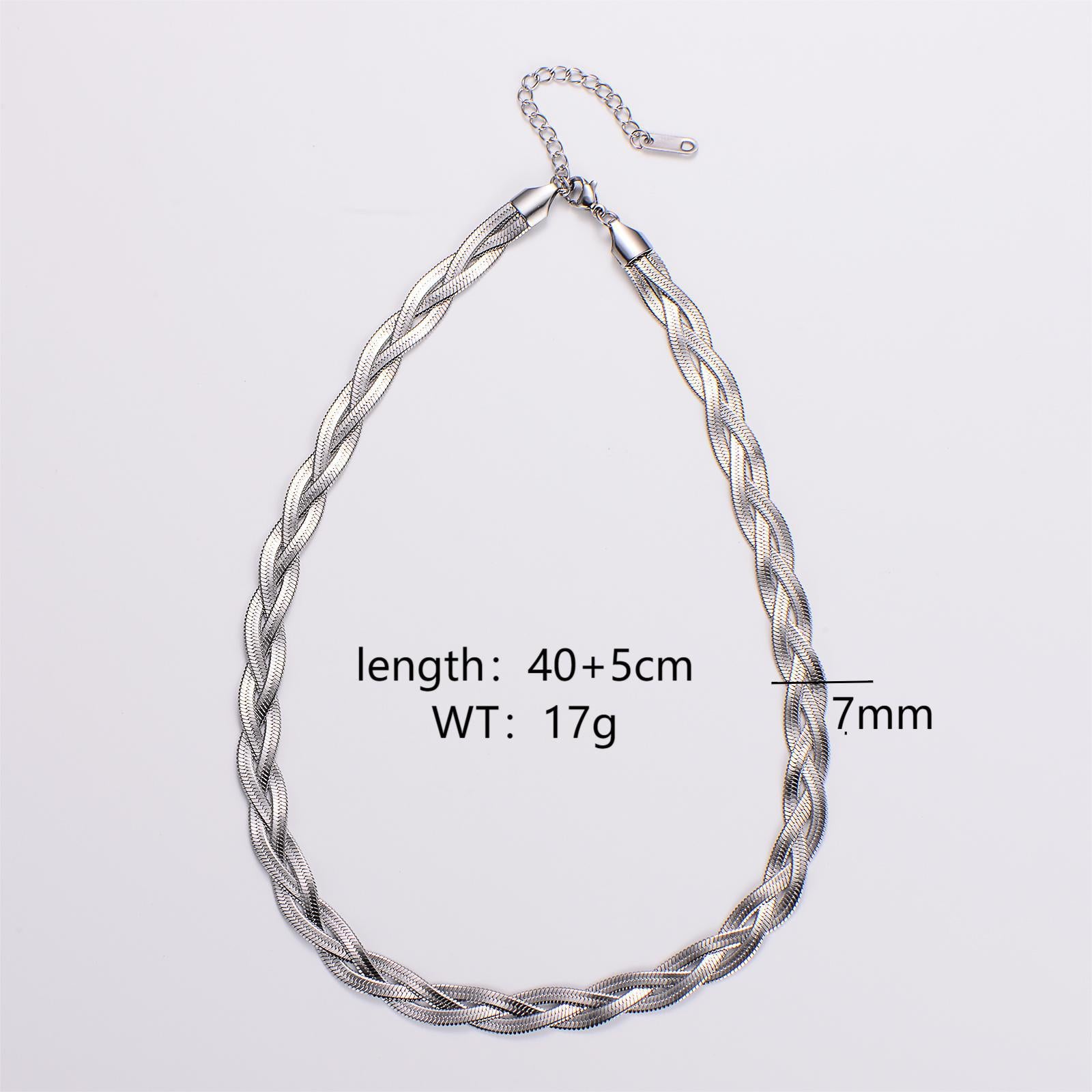 Unisex Chain Stainless Steel Electroplating Jewelry Sets