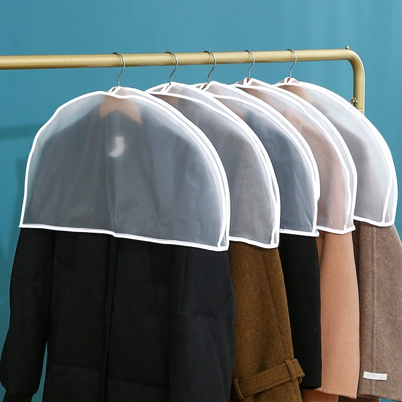 Dust Cover Clothes Hanging Bag Household PEVA Transparent Coat Dust Cover Half-body Suit Clothes Dust Cover