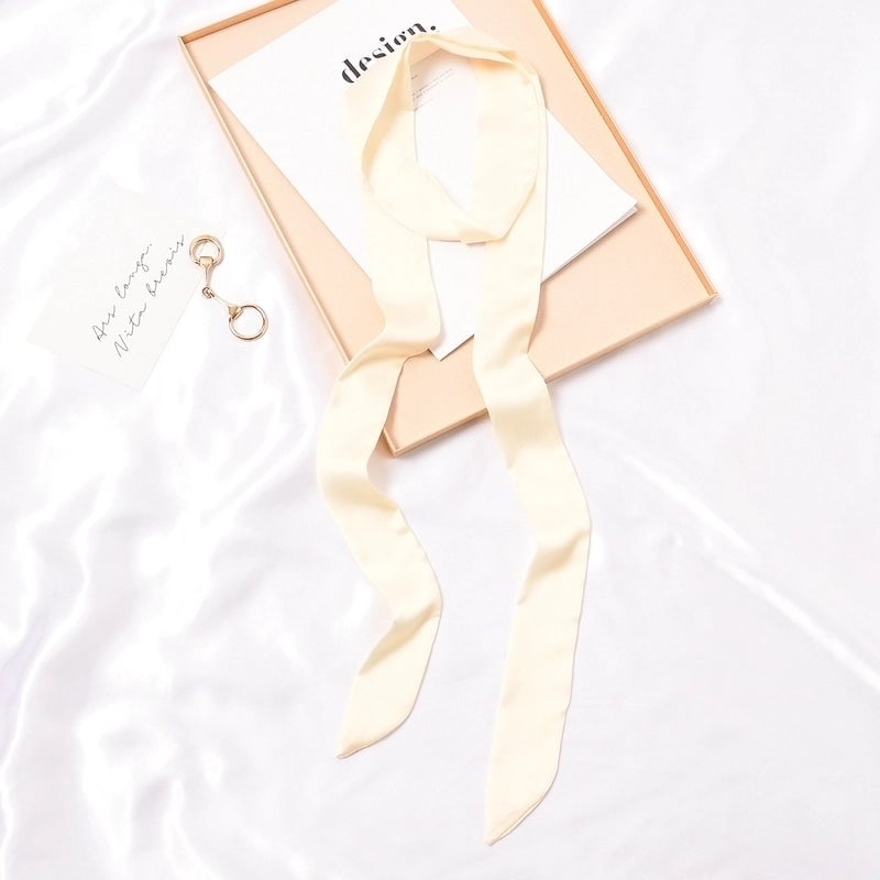 Women's Fashion Solid Color Satin Silk Scarves