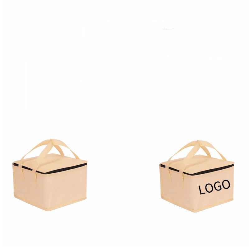 Birthday Cake Insulation Bag Portable Large Capacity Aluminum Foil Thickened Milk Tea Takeaway Non-woven Refrigerator Bag