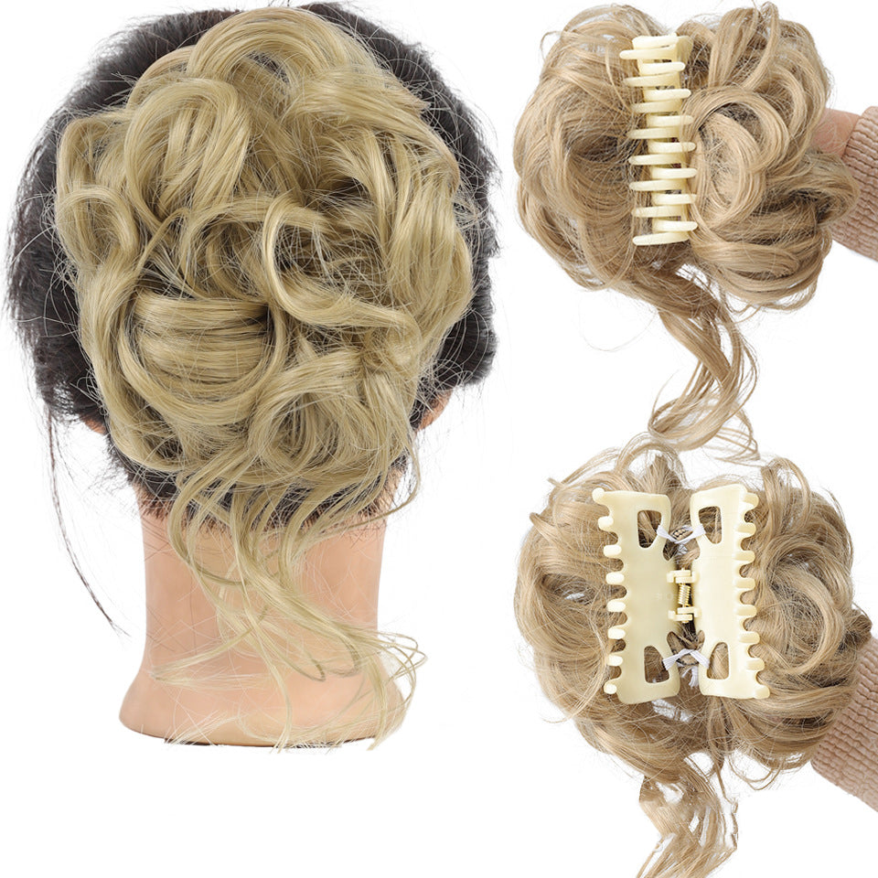 💥Hot Sale 💥- Haarstuk voor rommelige knot. golvende krullende chignon paardenstaart voor dagelijks gebruik