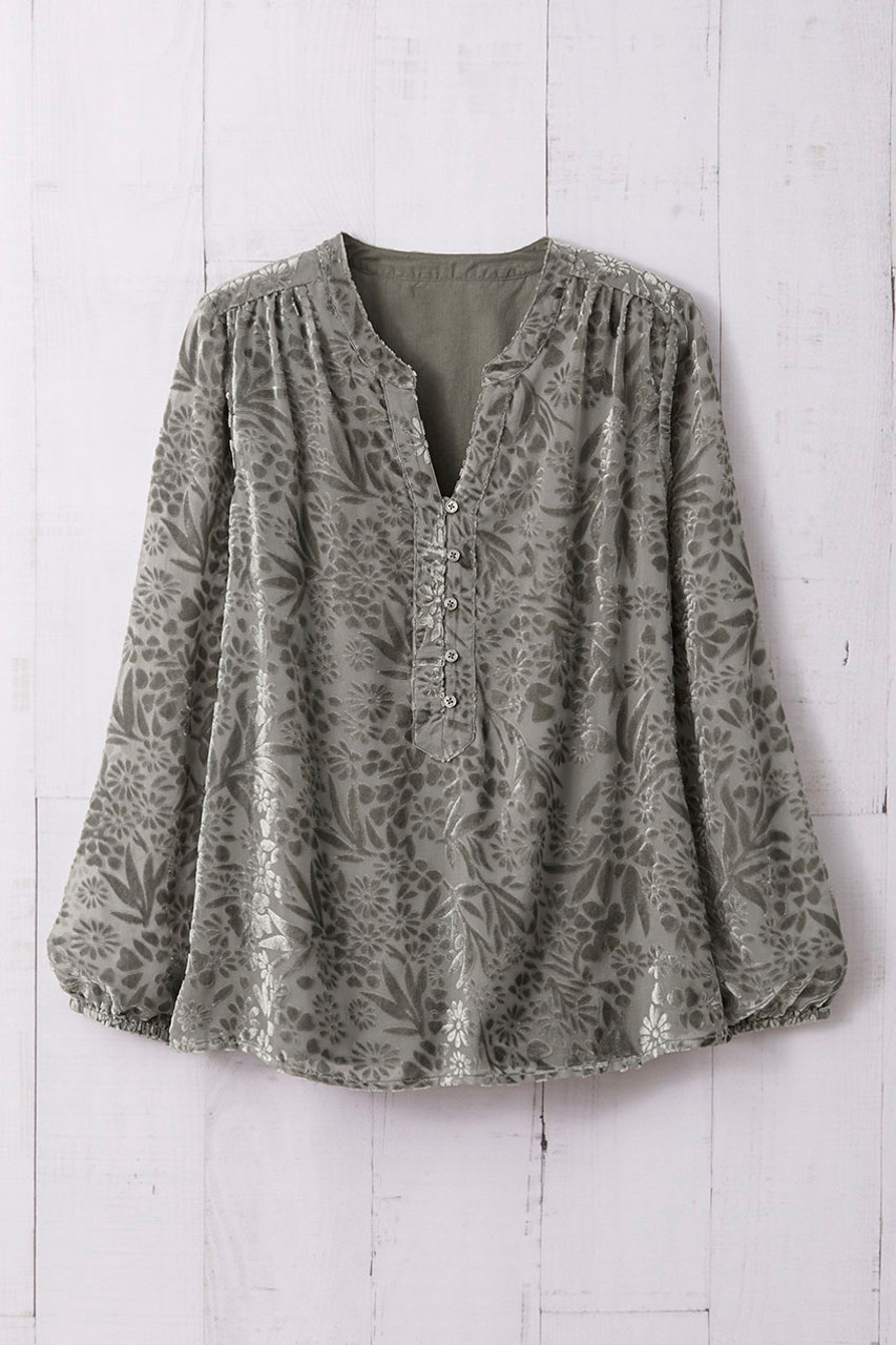 Velvet Burnout Tunic