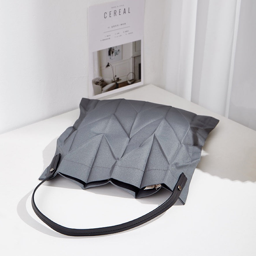 Foldable Pleated Shopper Bag