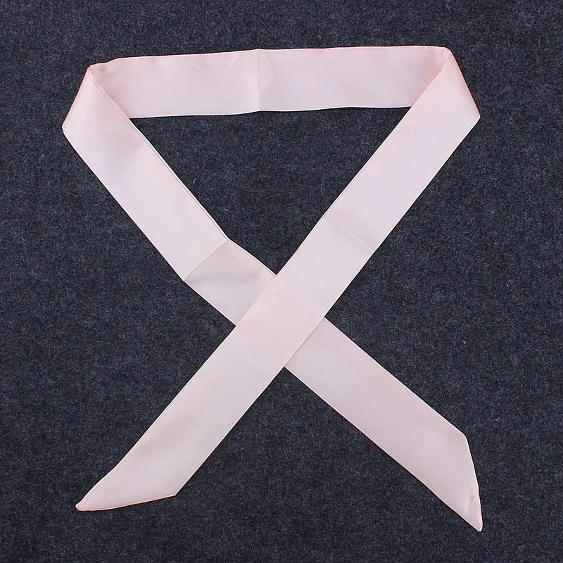Women's Minimalist Solid Color Satin Silk Scarves