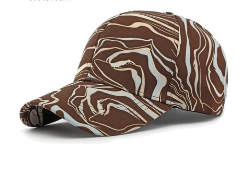 Unisex Hip-hop Basic Retro Graffiti Curved Eaves Baseball Cap