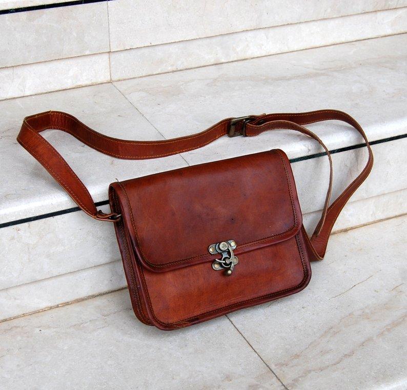 Small Shoulder Crossbody Leather Bag