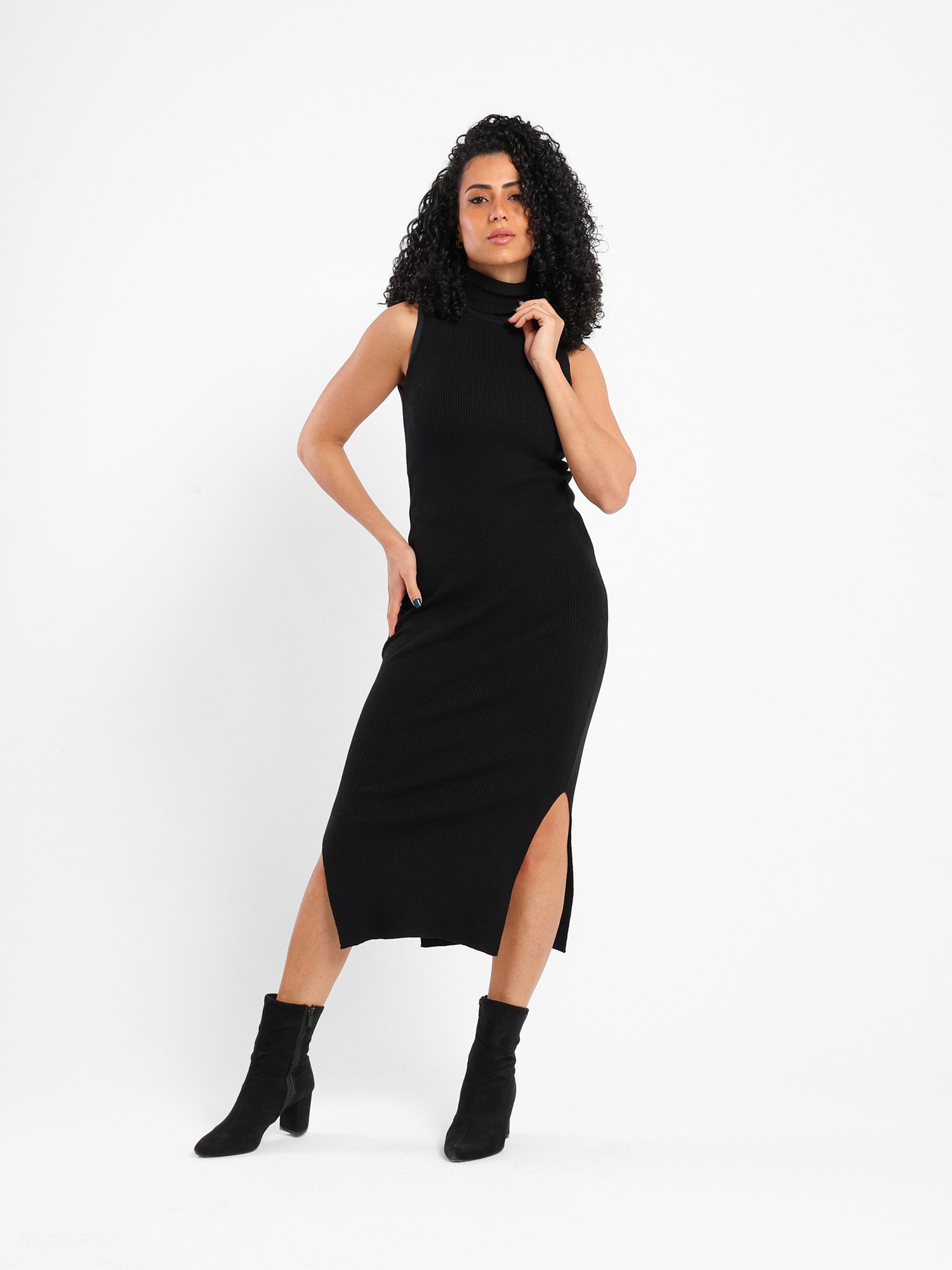 Solid Long Dress