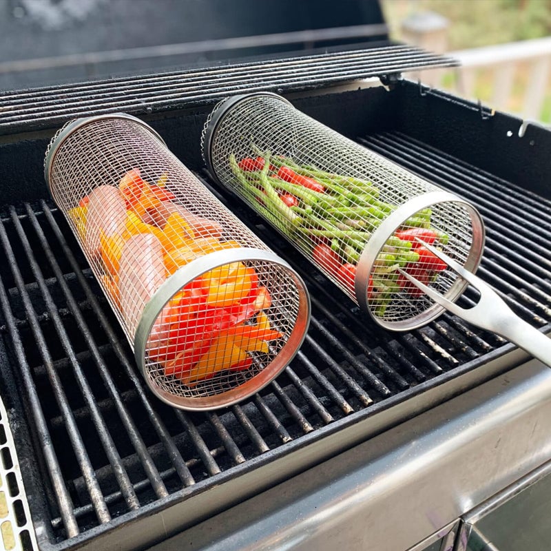 🔥  Promotion 49% OFF-Rolling Grilling Basket