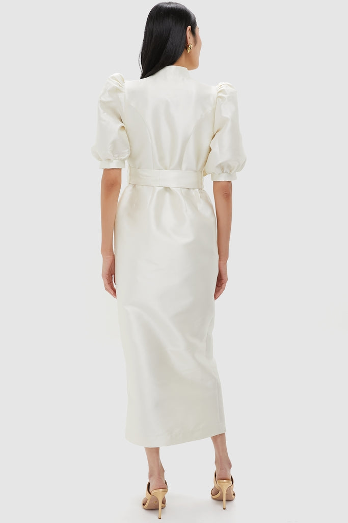 White Long Smart Amoako Dress