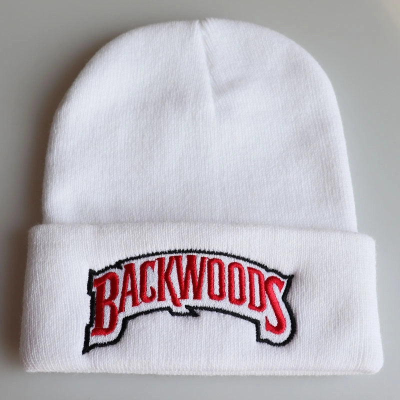 New Autumn And Winter Men's And Women's Warm Wool Hat BACKWOODS Letter Embroidery Men's And Women's Knitted Hat Pullover Hat