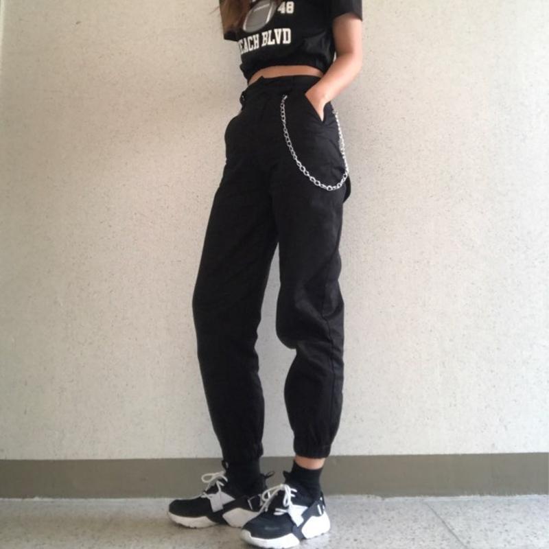 High Waisted Cargo Trousers