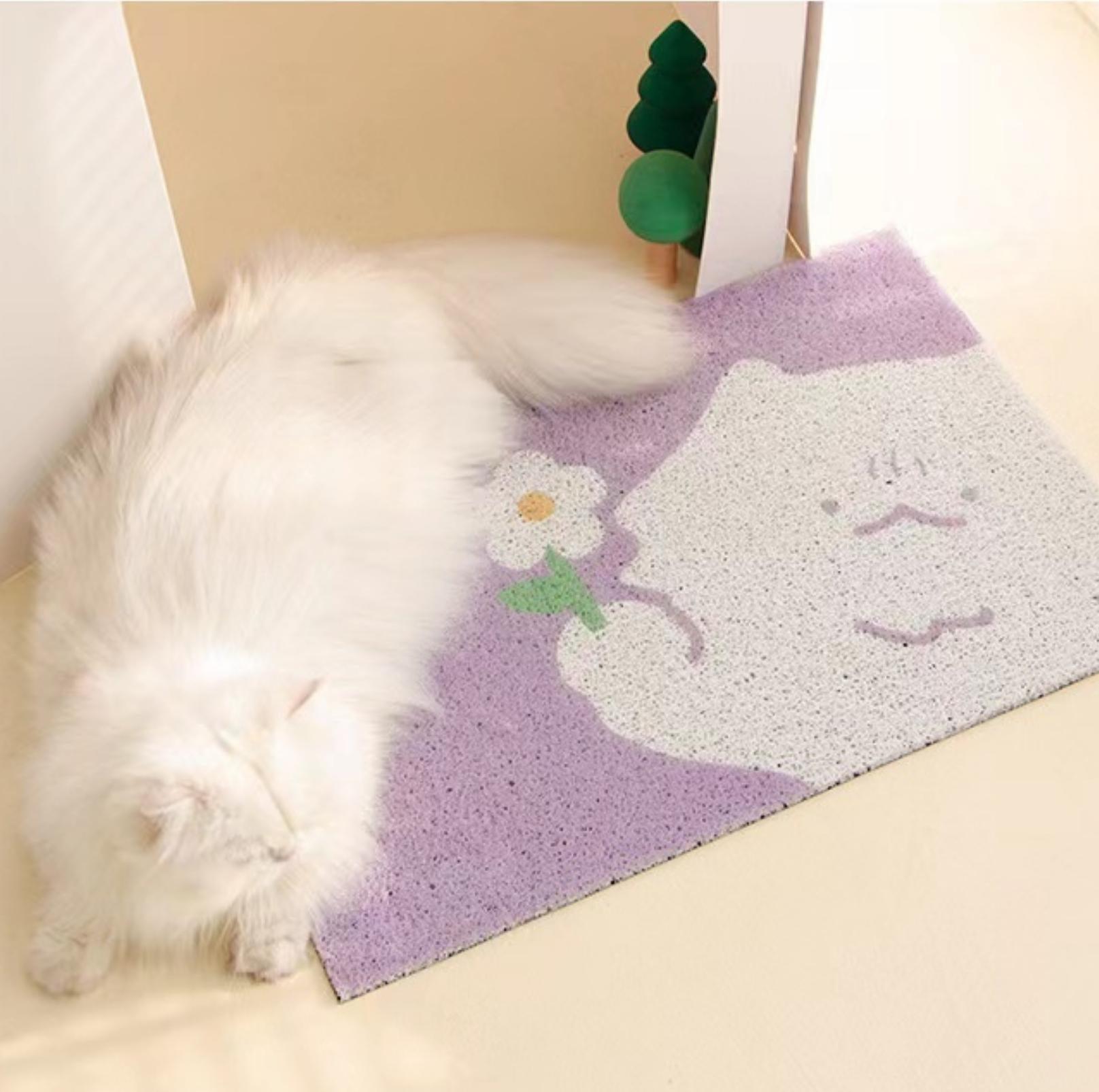 Meoof Flower Series Cat Litter Mat Pet Multi-Functional Mat