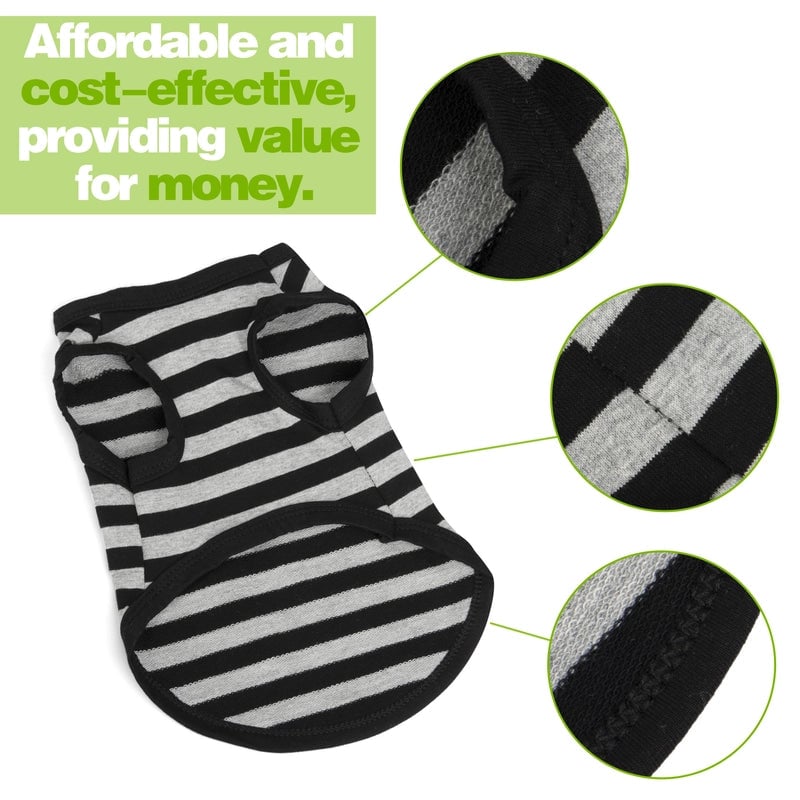 Minimalist Cotton Striped Vest Dog Pet Clothes