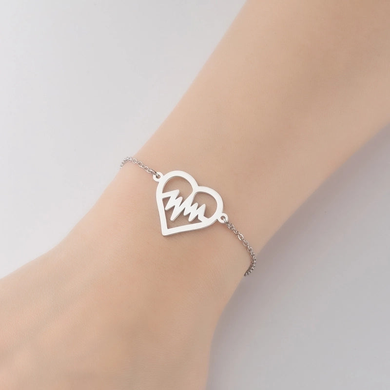 Minimalist Geometric Titanium Steel Bracelets Plating No Inlaid Stainless Steel Bracelets