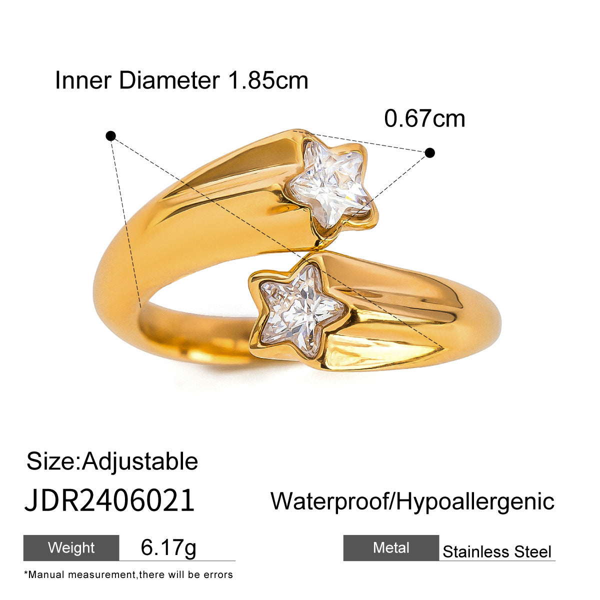 Jie Ding Titanium Steel Ring Female Niche Design Jewelry Stainless Steel Ring Rings